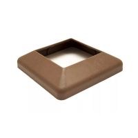 Крышка нижняя ПВХ для столба 125х125 Шоколад Крышка нижняя ПВХ для столба 125х125 Шоколад