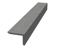 Уголок ДПК для террасной доски NauticPrime, 60x40x2900мм, Тёмно-серый