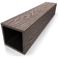 Столб ДПК 3D фактура дерева Венге