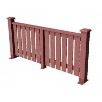 Декоративные ограждения ДПК "Вилидж", Мербау, шлифованное Декоративные ограждения ДПК "Вилидж", Мербау, шлифованное