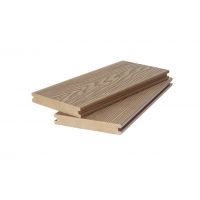 Террасная доска ДПК ( 3D фактура дерева ) полнотелая двухсторонняя Песочный