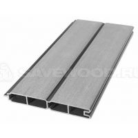 Профиль ДПК для заборов SW Agger матовый Пепельный