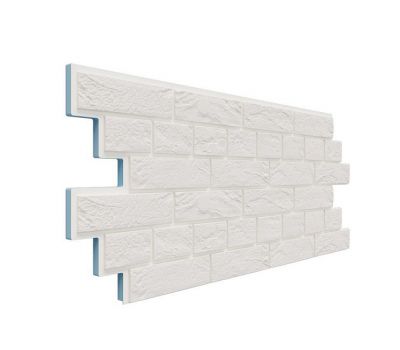 Фасадная термопанель Венецианский кирпич 20 мм - Белоснежный от производителя  Доломит по цене 980 р