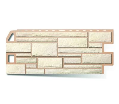 Фасадные панели (цокольный сайдинг)    Камень Белый от производителя  Альта-профиль по цене 704 р