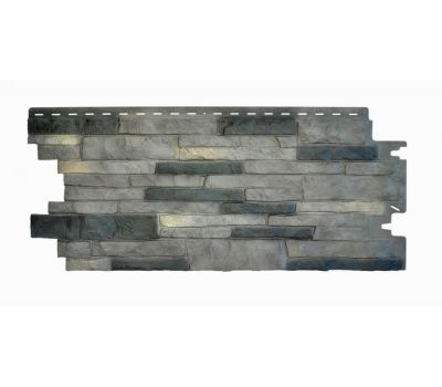 Цокольный сайдинг Stacked-Stone Premium (Природный камень Премиум) Lewiston Crest (Графит) от производителя  Nailite по цене 1 850 р