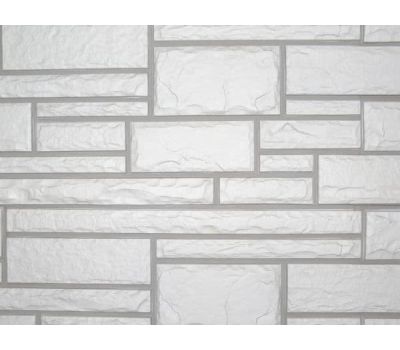 Цокольный сайдинг Hand-Cut Stone (Дворцовый Камень) GLACIER WHITE (Белый камень) от производителя  Nailite по цене 740 р