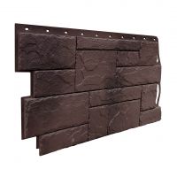 Фасадные панели (цокольный сайдинг) коллекция Камень Природный - Коричневый Фасадные панели (цокольный сайдинг) коллекция Камень Природный - Коричневый