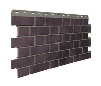 Фасадные панели (цокольный сайдинг) Кирпич Клинкерный 3D Коричнево-Чёрный Фасадные панели (цокольный сайдинг) Кирпич Клинкерный 3D Коричнево-Чёрный