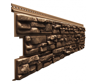 Фасадные панели - серия LUX ROCKY под камень Орех от производителя  Docke по цене 397 р