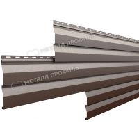 Металлический сайдинг МП СК-14х226 (VikingMP E-20-8017-0.5) Коричневый шоколад
