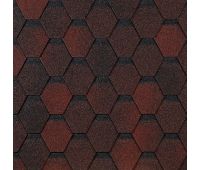 Гибкая черепица Шестигранник Красный Гибкая черепица Шестигранник Красный