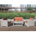 Уличный диваны и кресла Rattan Premium 4 Венге. Подушки оранжевые от производителя  Rattan по цене 65 000 р