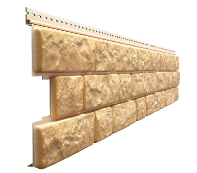 Фасадные панели - серия LUX BERGART под камень Пекан от производителя  Docke по цене 402 р