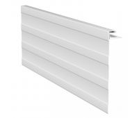 J-фаска ( ветровая, карнизная планка ) белая для сайдинга J-фаска ( ветровая, карнизная планка ) белая для сайдинга