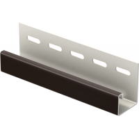J-планка к Софиту PRO Тёмно коричневый J-планка к Софиту PRO Тёмно коричневый