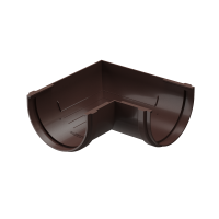 Угол желоба универсал 90˚ Premium ПВХ Шоколад